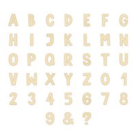 Holzbuchstabe K zum Bemalen – Typ 2, 15 cm hoch, 4 mm stark