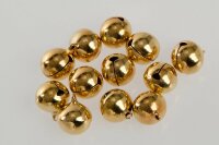 Glöckchen mit Öse 23x19 mm – 50 Stück, Metall, goldfarben