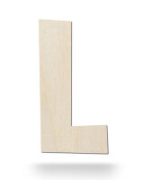 Holzbuchstabe L zum Bemalen – Typ 2, 15 cm hoch, 4...