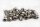 Glöckchen 9x7x6 mm – 200 Stück, Aluminium, silberfarben