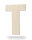 Holzbuchstabe T zum Bemalen – Typ 2, 15 cm hoch, 4 mm stark