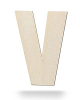 Holzbuchstabe V zum Bemalen – Typ 2, 15 cm hoch, 4...