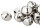 Glöckchen 24 mm – 50 Stück, Eisen, silberfarben