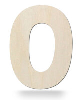 Holzbuchstabe O zum Bemalen – Typ 2, 20 cm hoch, 4...