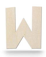 Holzbuchstabe W zum Bemalen – Typ 2, 20 cm hoch, 4...