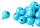 Glöckchen mit Öse 17x13 mm – 100 Stück, Metall, pastell-hellblau