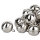Glöckchen mit großer Öse 22x17 mm – 50 Stück, Eisen, silberfarben