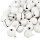 Glöckchen 11x7 mm – 100 Stück, Metall, weiß