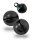 Glöckchen mit Öse 11x7 mm – 100 Stück, Metall, schwarz