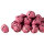 Glöckchen mit Öse 24 mm – 25 Stück, Eisen, rosa, schwarz gesprenkelt