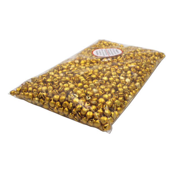 Glöckchen 9x7x6 mm – 2000 Stück, Aluminium, goldfarben