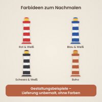 Leuchtturm aus Holz zum Bemalen – Typ 2, 30 bis 60 cm, Pappelsperrholz 4 mm