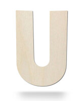 Holzbuchstabe U zum Bemalen – Typ 2, 60 cm hoch, 4...