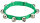 Glöckchenband mit 10 Glöckchen – Klettverschluss, 58 cm, grün