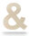 Und-Zeichen & aus Holz zum Bemalen – Typ 2, 7,5 cm hoch, 4 mm stark