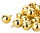 Glöckchen mit Öse 23x19 mm – 100 Stück, Metall, goldfarben, ohne Klang