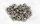 Knopfschellen 18 mm – 100 Stück, Eisen, silberfarben