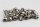 Glöckchen 9x7x6 mm – 200 Stück, Aluminium, je 100 gold- und silberfarben