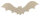 Fledermaus aus Holz zum Bemalen – Typ 1, 21 cm Spannweite, Pappelholz 4 mm
