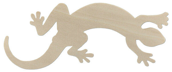 Gecko aus Holz zum Bemalen – 21 cm, Pappelholz 4 mm
