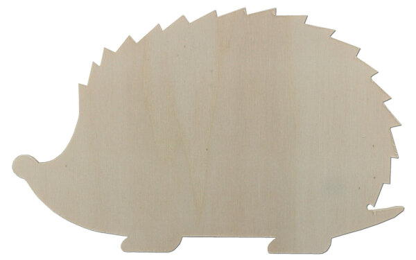 Igel aus Holz zum Bemalen – 57 cm, 4 mm stark