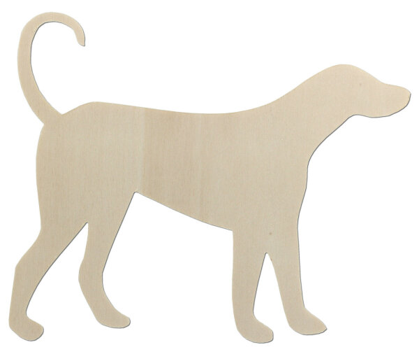 Hund aus Holz zum Bemalen – 33 cm, 4 mm stark