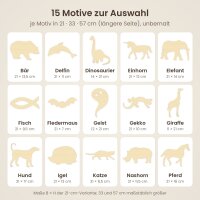 Elefant aus Holz zum Bemalen – 57 cm breit, Pappelsperrholz 4 mm