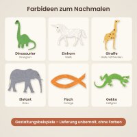 Elefant aus Holz zum Bemalen – 57 cm breit, Pappelsperrholz 4 mm