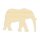Elefant aus Holz zum Bemalen – 57 cm, 4 mm stark