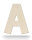 Holzbuchstabe A zum Bemalen – Typ 2, 10 cm hoch