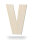 Holzbuchstabe V zum Bemalen – Typ 2, 10 cm hoch