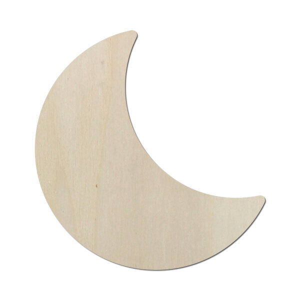 Mond aus Holz zum Bemalen – Typ 1, 45 cm, Pappelsperrholz 4 mm