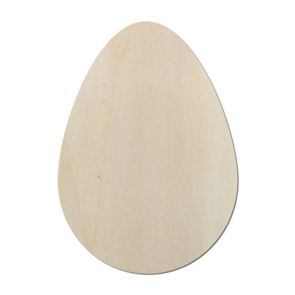 Osterei aus Holz zum Bemalen – 10 cm hoch, Pappelsperrholz 4 mm