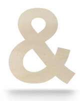 Und-Zeichen & aus Holz zum Bemalen – Typ 2, 10...