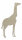 Giraffe aus Holz zum Bemalen – Typ 1, 33 cm hoch, Pappelholz 4 mm