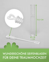 Hochzeits-Seifenblasen Herz/Reagenzglas – 96...