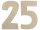 Holzzahlen-Set 25 zum Bemalen – Typ 2, 20 cm hoch je Ziffer, 4 mm stark