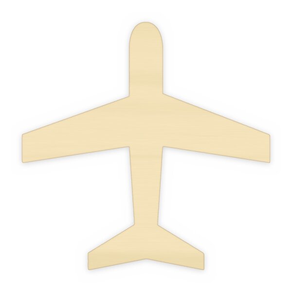 Flugzeug aus Holz zum Bemalen – Typ 1, 10 cm, Pappelsperrholz 4 mm