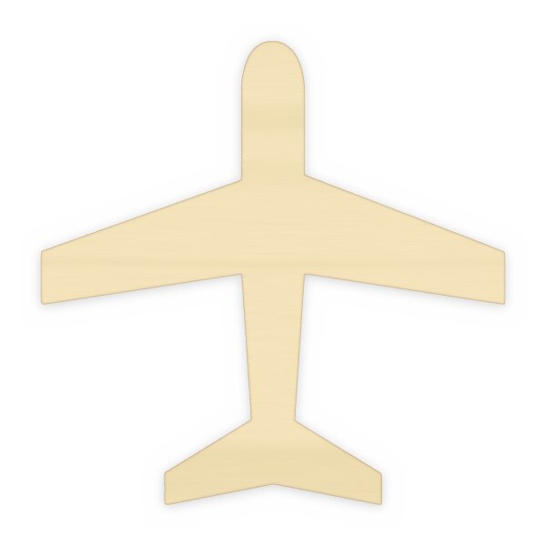 Flugzeug aus Holz zum Bemalen – Typ 1, 20 cm, Pappelsperrholz 4 mm