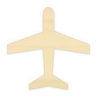 Flugzeug aus Holz zum Bemalen – Typ 1, 20 cm,...