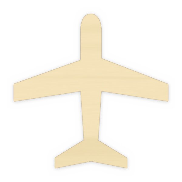 Flugzeug aus Holz zum Bemalen – Typ 1, 30 cm, Pappelsperrholz 4 mm