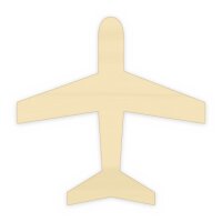 Flugzeug aus Holz zum Bemalen – Typ 1, 30 cm,...