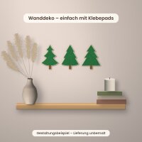 Tannenbäume aus Holz zum Bemalen – 3er-Set, je 60 cm hoch, Pappelsperrholz 4 mm
