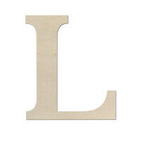 Holzbuchstabe L zum Bemalen – Typ 5, 10 cm hoch,...