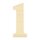 Holzzahl 1 zum Bemalen – Typ 5, 10 cm hoch, Pappelsperrholz 4 mm