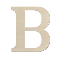 Holzbuchstabe B zum Bemalen – Typ 5, 20 cm hoch,...