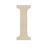 Holzbuchstabe I zum Bemalen – Typ 5, 20 cm hoch,...