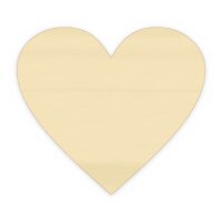 Holzherz zum Bemalen – Typ 4, 336 x 300 mm, 4 mm stark