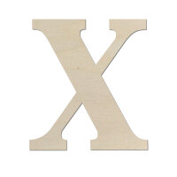 Holzbuchstabe X zum Bemalen – Typ 5, 20 cm hoch,...
