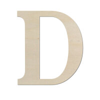 Holzbuchstabe D zum Bemalen – Typ 5, 30 cm hoch,...